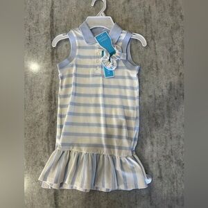 Draper James Blue and White Striped Sleeveless Dress Size 5